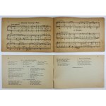CHOJECKI L[eon] - Lieder der polnischen Soldaten für Klavier oder Gesang. Arrangiert ... [Teil 1] Musik, [Teil 2]...