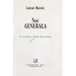 MÉRÉTIK G. - Noc generála. Venovanie autora.