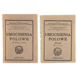 ROWECKI Stefan - Polní opevnění. (150 kreseb v atlase). M. S. W. Oddělení vědy a vzdělávání. [T. 1-2]...