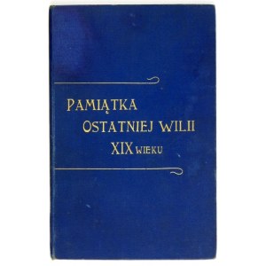 SMOLKA Stanislaw - Vo vile Vianoc. Spomienka na poslednú vilu 19. storočia. Kraków 1900. druk. UJ. 8, s. 31....