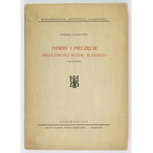 GUMOWSKI Marian - Herby i pieczęcie miejscowości wojewojew. śląskiego. With 438 engravings. Katowice 1939. publications of the Silesian Institute....