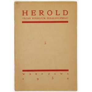 HEROLD. R. 3, vyd. 3: III 1932.