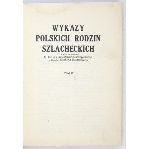 POLSKA encyclopedia szlachecka. T. 5. 1936.