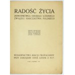 LEBENSFREUDE. Ein eintägiges Bulletin des Lodzer Zweigs der Polnischen Pfadfindervereinigung. Łódź, VI 1927....