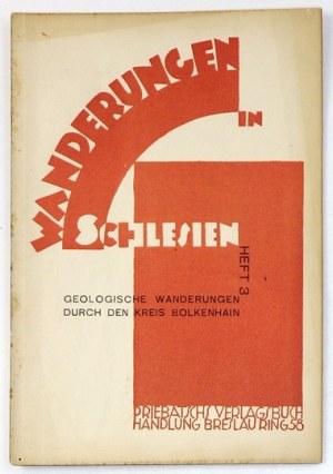 Heft 3: SOMMER Fedor - Geologische Wanderungen durch den Kreis Bolkenhain. 1924. p. 43. Odb....