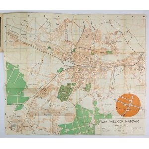 ZBOROWSKI Antoni - Plan, przewodnik na miasto Katowice. Katowice 1938. Druk: Śląskie Zakł....