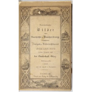 MÜLLER K. - Vaterländische Bilder. 1837. Mit 12 Stichtiefdruckansichten schlesischer Schlösser.