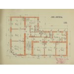 [STRYJ]. Plan of the WPP residential building. Dr. N. Schächter, Cecilia Lindenberg and Emanuel Lindenberg in Stryj....