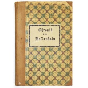 TEICHMANN A. - Chronik der Stadt Bolkenhain in Schlesien, von den ältesten Zeiten bis zum Jahre 1870. Nach den im Auszug...
