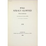 ZOZNAM Varšavskej školy vied a umení č. 9: letný semester akademického roku 1867/8.