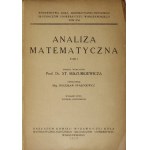 MAZURKIEWICZ St[efan] - Matematická analýza. T. 1. Podle přednášek ... oprac. Bolesław Iwaszkiewicz....