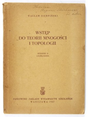 SIERPIŃSKI W. - Introduction to the theory of multiplicity. Dedication by the author to H. Steinhaus.