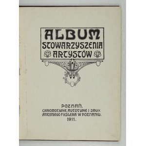 ALBUM der Künstlervereinigung. Poznan 1911. Chromotypie, Autotypie und Druck von A. Fiedler. 4, S. 64, [22], Tafeln 9....