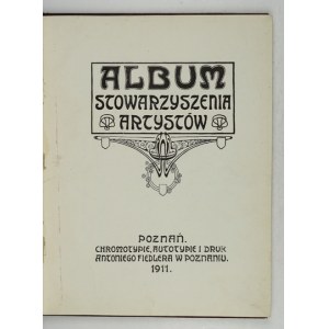 ALBUM sdružení umělců. Poznaň 1911. chromotyp, autotyp a tisk A. Fiedlera. 4, s. 64, [22], desky 9.....