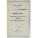 Krátká zmínka o zemřelých polských malířích na Retrospektivní výstavě otevřené v květnu 1898 ve Varšavě s do...