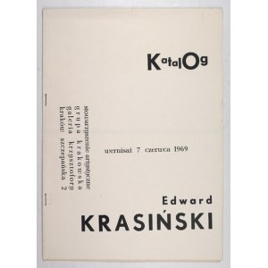 Krakovská skupina.  Edward Krasiński. Katalóg. 1969.