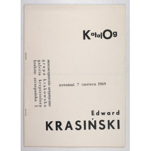 Grupa Krakowska.  Edward Krasiński. Katalog. 1969.