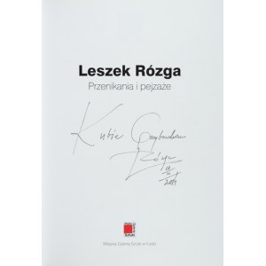 Leszek Rózga. Průniky a krajiny. S věnováním autora. 2014.