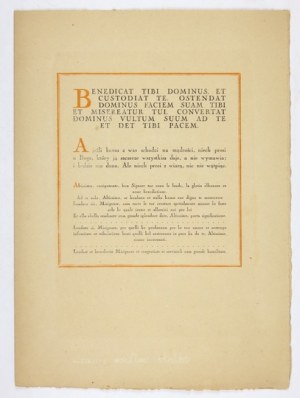 Hymn of St. Francis - the first Florentine printing by S. Tyszkiewicz.