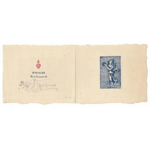 [WISHES]. A printout of the last Christmas and New Year's greetings prepared by Tyszkiewicz's office for 1950. [...