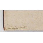 Alter Druck aus der Bibliothek von A. Mickiewicz, mit seiner Signatur.
