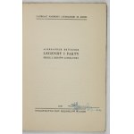 BRÜCKNER Alexander - Legenden und Fakten. Skizzen aus der Geschichte der Literatur. Lodz 1931. bibljofilow Tow. 8, s. 58, [4]....