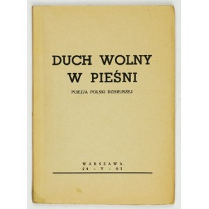 DUCH wolny w pieśni. Konspiracyjna antologia z 1942.