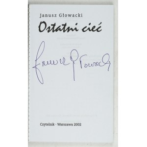 J. GŁOWACKI - Der letzte Schreiner. 2002. vom Autor signiert