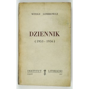 W. Gombrowicz - Diary (1953-1956). 1957. 1st ed.