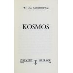 GOMBROWICZ Witold - Kosmos. Paris 1970, Instytut Literacki. 8, pp. 159, [1]. pamphlet. Gesammelte Werke, Bd. 4; Bibliot....