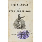 Die Worte Gottes an das polnische Volk. Patriotischer Druck von 1848 in einem luxuriösen historischen Einband.