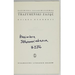 K. IŁŁAKOWICZÓWNA - Trazymeński... 1968. podepsáno autorem.