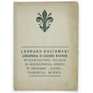 K. Kociemski - Legenda o ruinie. Florencja 1914.