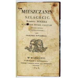 Molière - Der bürgerliche Adlige. 1823.