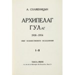A. SOŁŻENICYN - Archipelag GUŁ-ag. Cz. 1-7 (po rosyjsku). Paryż 1973-75. Pierwsze wydanie.