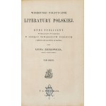 ZIENKOWICZ Leon[Józef] - Politické obrazy poľskej literatúry. Verejný kurz vyučovaný v Paríži v obvode Spolkov...