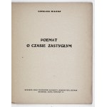 MIŁOSZ C. – Poemat o czasie zastygłym. 1933. Debiut książkowy.