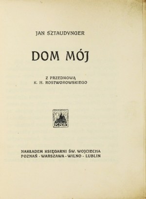 J. Sztaudynger's debut volume. 1926.