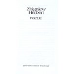 Z. HERBERT – Poezje. 1998. Z dedykacją autora.