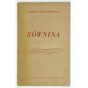 RÓŻEWICZ T. - Plain. 1954. 1st ed.