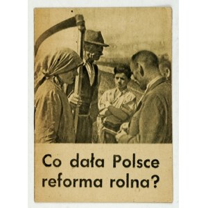 co přinesla pozemková reforma Polsku? (M. Berman).