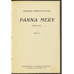 TETMAJER Kazimierz Przerwa - Panna Mery. Powieść. T. 1-2. Warszawa [1927-1928]. Wyd. Bibljoteki Groszowej. 16d,...