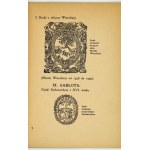 PRZEWODNIK po wystawie retrospektywnej druków i opraw XV-XIX w. Kraków 1904. Muzeum Narodowe w Krakowie. 8, s. 19, [1]. ...