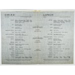 [BATORY M/S, menu 3]. Dinner/Lunch. Southampton, 28 May 1962.