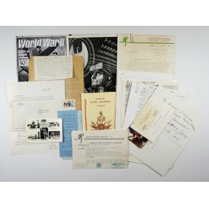 Sammlung von Dokumenten über den Piloten Witold Aleksander Urbanowicz aus den Jahren 1975-1996