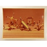 [TOYS, project photos]. A set of 10 color photographs depicting the designs of wooden children's toys Z...