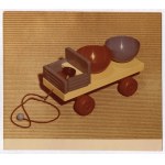 [TOYS, project photos]. A set of 10 color photographs depicting the designs of wooden children's toys Z...