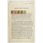 [TARNOWSKI Hieronim]. Contract for the purchase and sale of a portion of Hieronim Tarnowski's estate located near Dukla, with j...