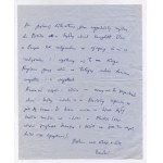 [Czeslaw Milosz]. Handwritten letter from Czeslaw Milosz to Zdzislaw Najder, dat.....