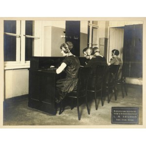 [KRAKOW - Ericsson telephone exchange - situational photograph]. [not before 1918]. Photograph form. 16,...